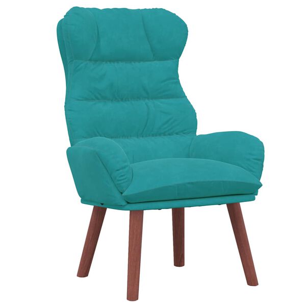 vidaXL Armchair Turquoise 69 x 74 x 93 cm Velvet