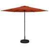 vidaXL Garden Parasol with Base 300 x 300 cm Polyester Rectangular