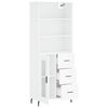 vidaXL Highboard White 69.5x34x180 cm Engineered Wood