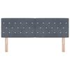 vidaXL Headboard with Headboard Dark Grey 160 cm Faux Leather