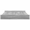 vidaXL Storage Bed Frame Grey Sonoma 200 x 200 cm Engineered Wood