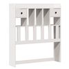 vidaXL Bookcase Bed without Mattress White 90x200 cm Solid Wood Pine