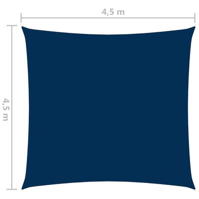 vidaXL Sunshade Sail Oxford Fabric Square 4.5x4.5 m Blue