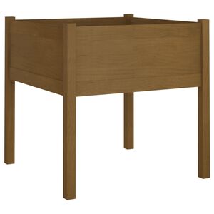 vidaXL Garden Planter Honey Brown 70x70x70 cm Solid Wood Pine