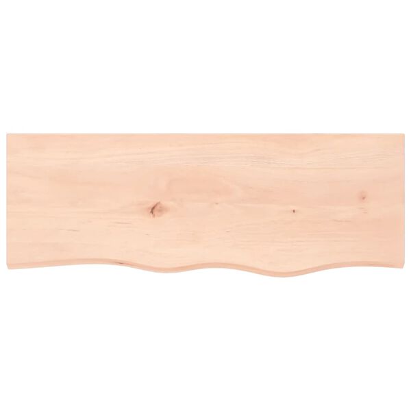 vidaXL Bathroom Countertop 80x30x(2-6) cm Untreated Solid Wood