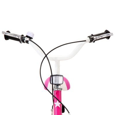 vidaXL Kids Bike 16 inch Black and Pink