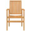 vidaXL Stackable Garden Chairs 4 pcs 56.5x57.5x91 cm Solid Wood Teak