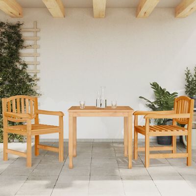 vidaXL Garden Chairs 2 pcs 58x59x88 cm Solid Wood Teak