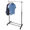 Storage Solutions Clothing Rack Single Hanger with Wheels Adjustable 80x42x(90-165) cm