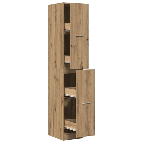 vidaXL Apothecary Cabinet&nbsp;Artisian Oak 30x41x174.5 cm Engineered Wood