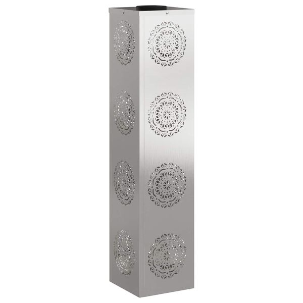 vidaXL Solar LED Pathway Light 2 pcs Silver Stainless Steel