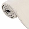 vidaXL Washable Rug Soft Shaggy 160x230 cm Anti Slip Cream