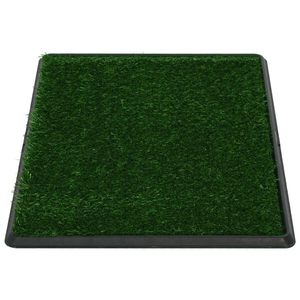 vidaXL Pet Toilet with Tray & Faux Turf Green 76x51x3 cm WC