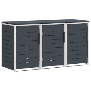 vidaXL Wheelie Bin Storage Anthracite 207 x 77.5 x 112.5 cm