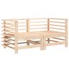 vidaXL Garden Corner Sofas 2 pcs Solid Wood Pine