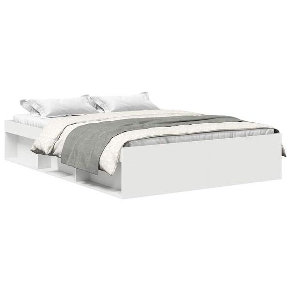 vidaXL Bed Frame without Mattress White 140x200 cm
