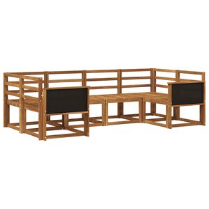vidaXL Outdoor Sofa Set 6 pcs Natural Solid Acacia Wood