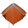 vidaXL Teepee Tent with Roof Grey and Orange 490 x 410 x 210 cm