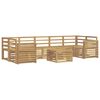 vidaXL Outdoor Sofa Set 8 pcs White Solid Acacia Wood