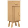 vidaXL Bathroom Furniture Set with Drawer 3 pcs Brown Solid Pine wood