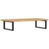 vidaXL Basin Shelf Wall Mounted Steel and Solid Wood Oak