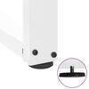 vidaXL Dining Table Legs T-Shaped&nbsp;2 pcs White 60x35x(72-73) cm Steel
