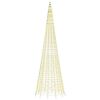 vidaXL LED Christmas Tree on Flagpole 1534 LEDs Warm White 500 cm