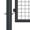 vidaXL Mesh Garden Gate Galvanised Steel 400x125 cm Grey