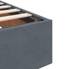 vidaXL Ottoman Bed Frame No Mattress Dark Grey Super King Velvet