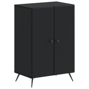 vidaXL Shoe Cabinet BREDA 59.5 x 39.5 x 90 cm Engineered Wood Black