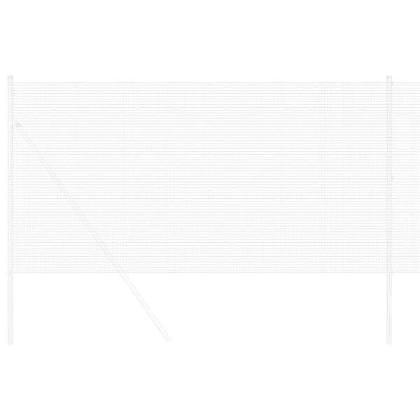 vidaXL Welded Wire Fence Silver 1.4 x 10 m