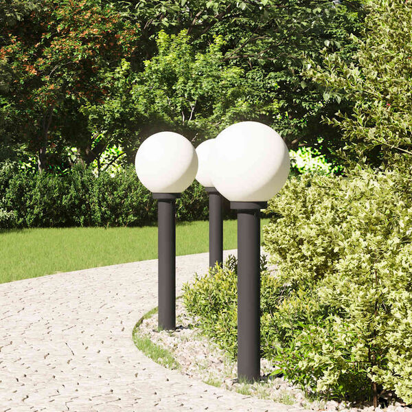 vidaXL Bollard Lights 3 pcs 80 cm Black IP44
