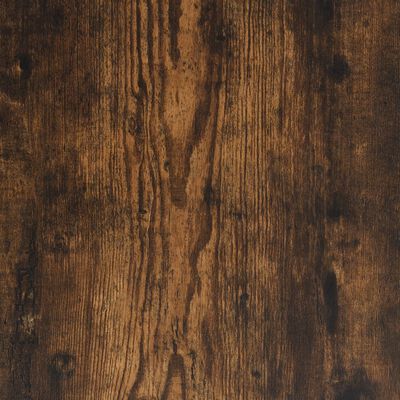 vidaXL Coffee Table Smoked Oak 100x50x35 cm Engineered Wood and Metal