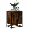 vidaXL Bedside Cabinets 2 pcs Smoked Oak 40x31x50 cm Engineered Wood and Metal