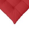 vidaXL Seat Cushions 2 pcs Red 40 x 40 x 6 cm Fabric
