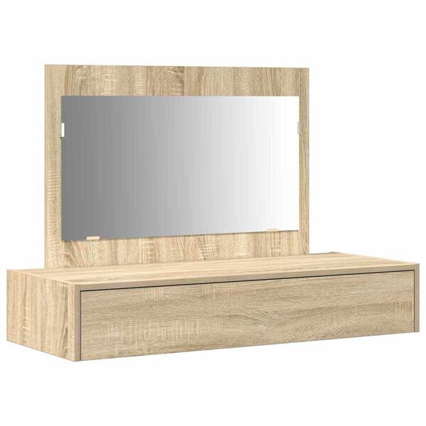 vidaXL Dressing Table Brown 100 x 40 x 70 cm Engineered Wood