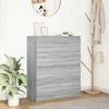 vidaXL Sideboard Grey Sonoma 80x35x99 cm Engineered Wood