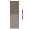 vidaXL Roller Blind Blackout Coffee 50x175 cm Fabric Width 45.7 cm Polyester