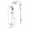EISL Overhead Shower Set STILOVAL Chrome