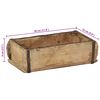vidaXL Tray with Storage 4 pcs Brown 30 x 15 x 9 cm Solid Reclaim Wood