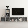 vidaXL 3 Piece TV Cabinet Set Concrete Grey Engineered Wood