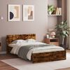 vidaXL Bed Frame without Mattress Smoked Oak 120x190 cm Small Double