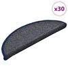 vidaXL Self-adhesive Stair Mats 30 pcs 56 x 17 x 3 cm Non-Slip