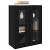 vidaXL Hanging Wall Cabinet Black 69.5 x 34 x 90 cm Engineered wood