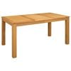 vidaXL Dining Table 150 x 85 x 75 cm Solid Oak Wood Natural