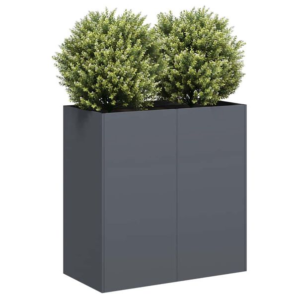 vidaXL Planter Anthracite 80x40x80 cm Cold-rolled Steel