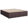 vidaXL Box Spring Bed with Mattress Dark Brown 180x200 cm Fabric