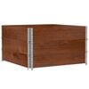 vidaXL Garden Planter Brown 100x100 cm Solid Wood Pine