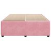 vidaXL Bed Frame without Mattress Pink 140x190 cm Velvet