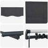 vidaXL Retractable Awning Manual Anthracite 300 x 200 cm Fabric